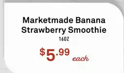 Standard Market Marketmade Banana Strawberry Smoothie offer