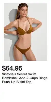 Victoria's Secret Victoria's Secret Swim Bombshell Add-2-Cups Rings Push-Up Bikini Top offer