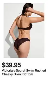 Victoria's Secret Victoria's Secret Swim Ruched Cheeky Bikini Bottom offer