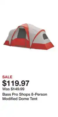 Cabela's Bass Pro Shops 8-Person Modified Dome Tent offer