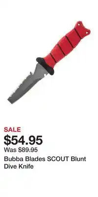 Cabela's Bubba Blades SCOUT Blunt Dive Knife offer