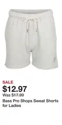 Cabela's Bass Pro Shops Sweat Shorts for Ladies offer