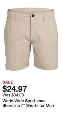 Cabela's World Wide Sportsman Shoreline 7 Shorts for Men offer