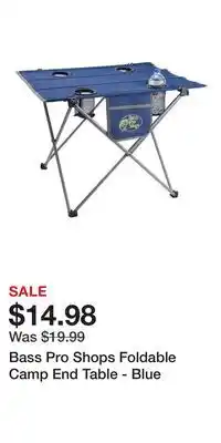 Cabela's Bass Pro Shops Foldable Camp End Table - Blue offer