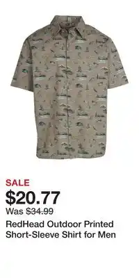Cabela's RedHead Outdoor Printed Short-Sleeve Shirt for Men offer