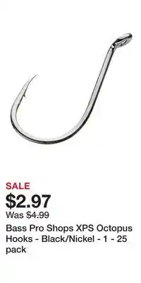 Cabela's Bass Pro Shops XPS Octopus Hooks - Black/Nickel offer