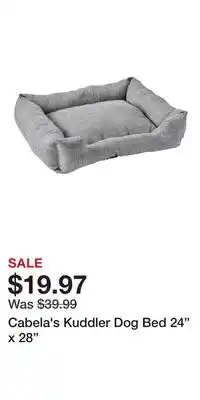 Cabela's Cabela's Kuddler Dog Bed 24 x 28 offer