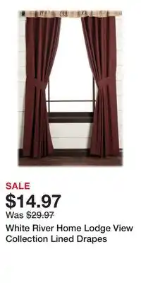 Cabela's White River Home Lodge View Collection Lined Drapes offer