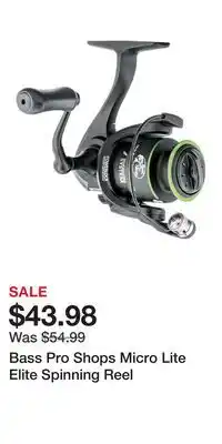 Cabela's Bass Pro Shops Micro Lite Elite Spinning Reel offer