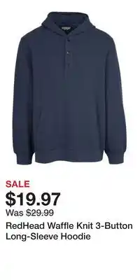 Cabela's RedHead Waffle Knit 3-Button Long-Sleeve Hoodie offer