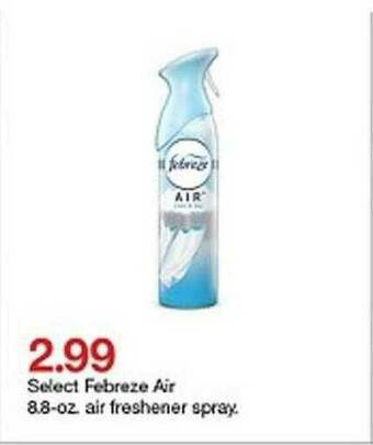 Target Febreze Air Freshener Spray offer