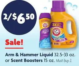 Family Dollar Arm & Hammer Liquid 32.5-33 oz. or Scent Boosters 15 oz offer