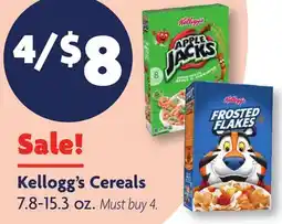 Family Dollar Kellogg's Cereals offer