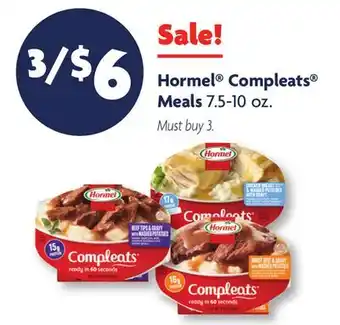 Family Dollar Hormel Compleats Meals offer