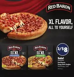 Family Dollar Red Baron Deep Dish Singles offer