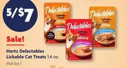 Family Dollar Hartz Delectables Lickable Cat Treats offer