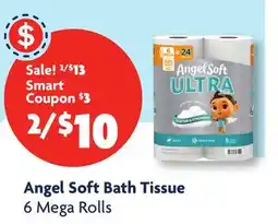 Family Dollar Angel Soft Bath Tissue offer
