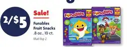 Family Dollar Funables Fruit Snacks offer