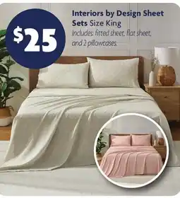 Family Dollar Interiors by Design Sheet Sets offer