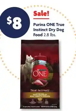Family Dollar Purina ONE True Instinct Dry Dog Food offer