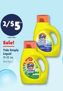 Family Dollar Tide Simply Liquid offer