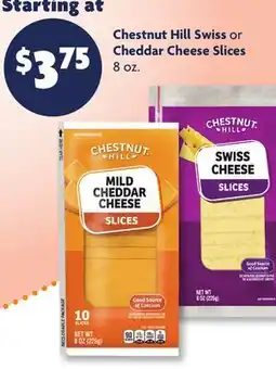Family Dollar Chestnut Hill Swiss or Cheddar Cheese Slices offer