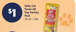 Family Dollar Salty Cat Purée All Day Variety Pack offer