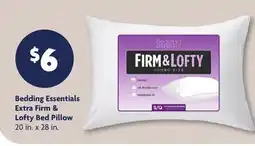 Family Dollar Bedding Essentials Extra Firm & Lofty Bed Pillow offer