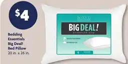 Family Dollar Bedding Essentials Big Deal! Bed Pillow offer