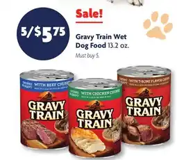 Family Dollar Gravy Train Wet Dog Food offer