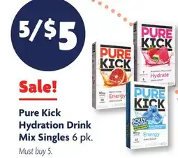 Family Dollar Pure Kick Hydration Drink Mix Singles offer