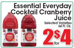 Supremo Foods Inc Essential Everyday Cocktail Cranberry Juice offer