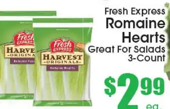 Supremo Foods Inc Fresh Express Romaine Hearts offer