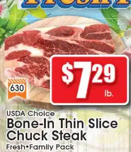 Supremo Foods Inc USDA Choice Bone-In Thin Slice Chuck Steak offer