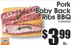 Supremo Foods Inc Pork Baby Back Ribs BBQ offer