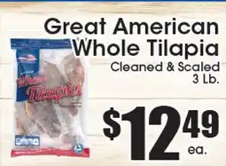 Supremo Foods Inc Great American Whole Tilapia offer