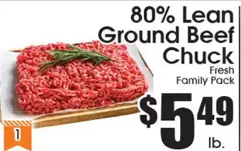 Supremo Foods Inc 80% Lean Ground Beef Chuck offer