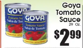 Supremo Foods Inc Goya Tomato Sauce offer