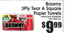Supremo Foods Inc Brawny 3Ply Tear A Square Paper Towels offer