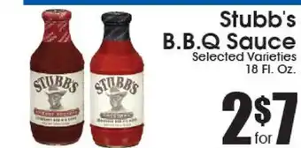 Supremo Foods Inc Stubb's B.B.Q Sauce offer