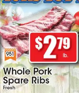 Supremo Foods Inc Whole Pork Spare Ribs offer