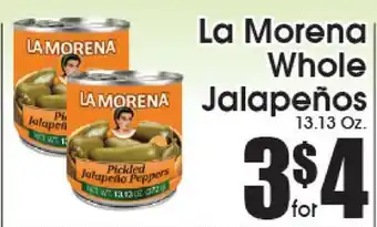 Supremo Foods Inc La Morena Whole Jalapeños offer