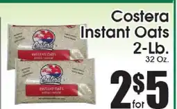 Supremo Foods Inc Costera Instant Oats offer