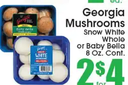 Supremo Foods Inc Georgia Mushrooms Snow White Whole or Baby Bella offer