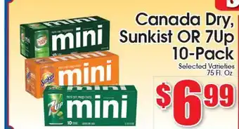 Supremo Foods Inc Canada Dry, Sunkist OR 7Up offer