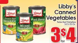Supremo Foods Inc Libby's Canned Vegetables offer