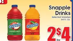 Supremo Foods Inc Snapple Drinks offer