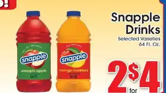 Supremo Foods Inc Snapple Drinks offer