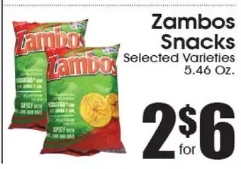 Supremo Foods Inc Zambos Snacks offer
