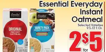 Supremo Foods Inc Essential Everyday Instant Oatmeal offer